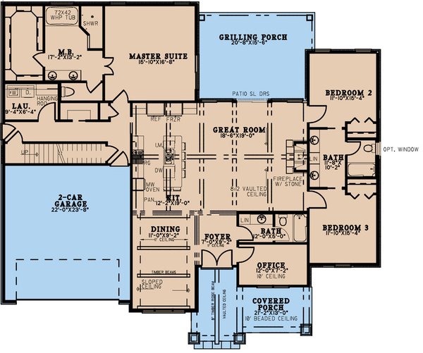 Traditional Floor Plan - Main Floor Plan #923-235