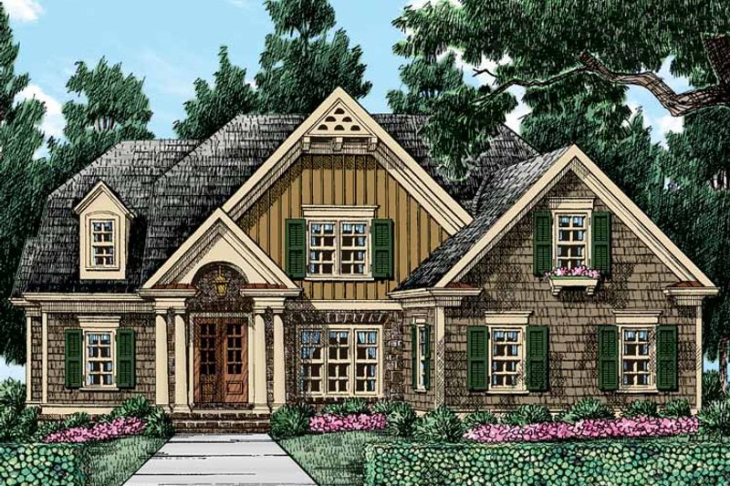 Colonial Style House Plan - 4 Beds 3 Baths 2459 Sq Ft Plan #927-407 