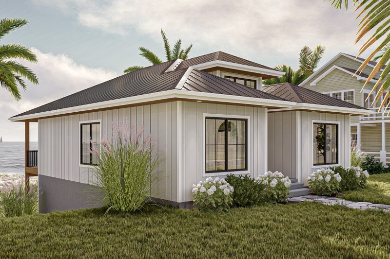 Architectural House Design - Exterior - Other Elevation 1 for Modern House Plan #455-548 - 2 bed, 1 bath