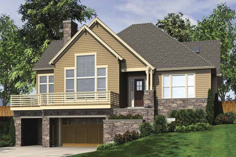 Home Plan - Exterior - Front Elevation 4 for Craftsman House Plan #48-862 - 3 bed, 3.5 bath