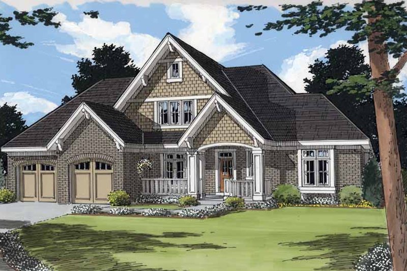 Dream House Plan - Traditional Exterior - Front Elevation Plan #46-824