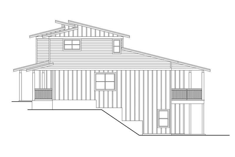 Dream House Plan - Exterior - Other Elevation 1 for Contemporary House Plan #124-1360 - 6 bed, 4.5 bath