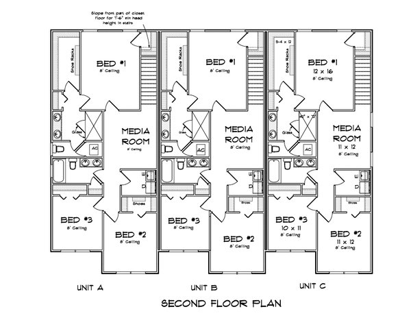 House Blueprint - Cottage Floor Plan - Upper Floor Plan #513-2252