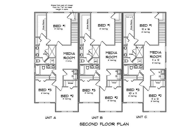 Architectural House Design - Floor Plan - Upper Floor 1 for Cottage House Plan #513-2252 - 9 bed, 7.5 bath