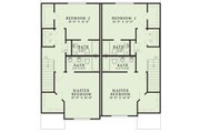 European Style House Plan - 4 Beds 4 Baths 3422 Sq/Ft Plan #17-3400 