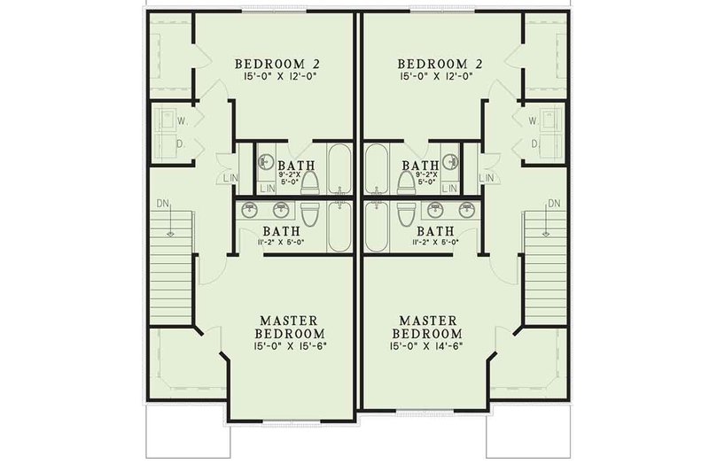 European Style House Plan - 4 Beds 4 Baths 3422 Sq/Ft Plan #17-3400 ...