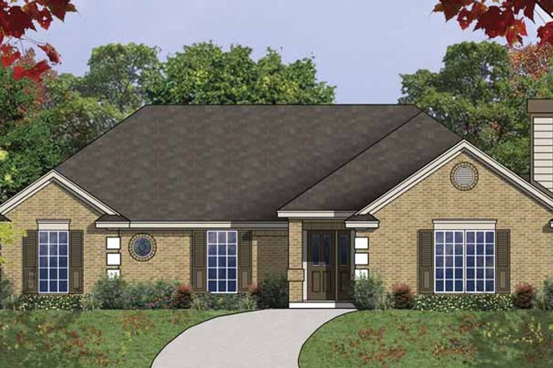 House Design - Traditional Exterior - Front Elevation Plan #40-502