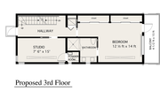 Modern Style House Plan - 2 Beds 2.5 Baths 1964 Sq/Ft Plan #905-4 