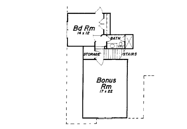 Architectural House Design - European Floor Plan - Upper Floor Plan #52-137