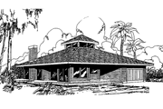 Contemporary Style House Plan - 3 Beds 2 Baths 2003 Sq/Ft Plan #60-690 