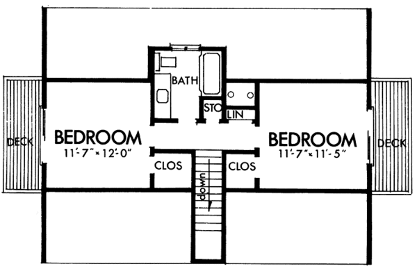 Dream House Plan - European Floor Plan - Upper Floor Plan #320-1020