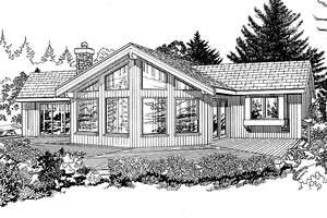 Exterior - Front Elevation Plan #47-876