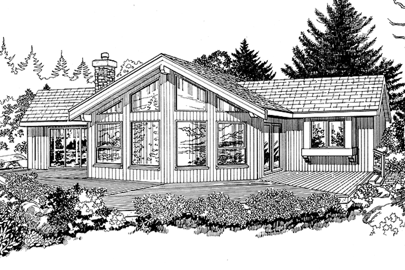 House Blueprint - Exterior - Front Elevation Plan #47-876