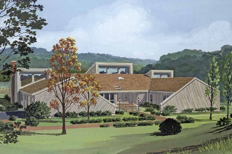 Architectural House Design - Contemporary Exterior - Front Elevation Plan #314-254