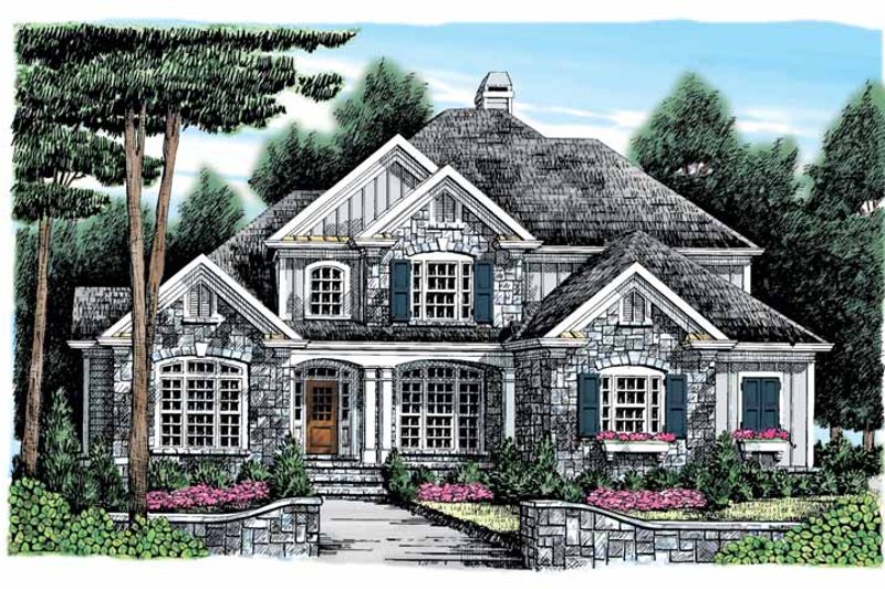 House Blueprint - Country Exterior - Front Elevation Plan #927-890