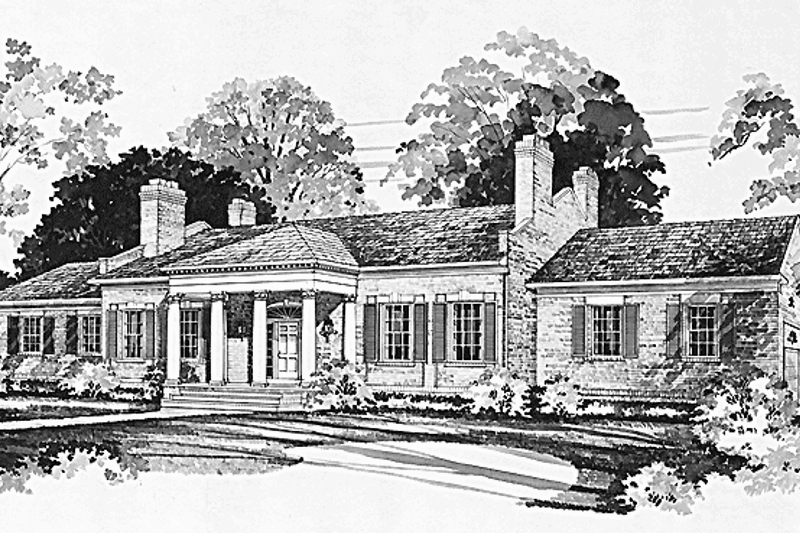 House Blueprint - Classical Exterior - Front Elevation Plan #72-820