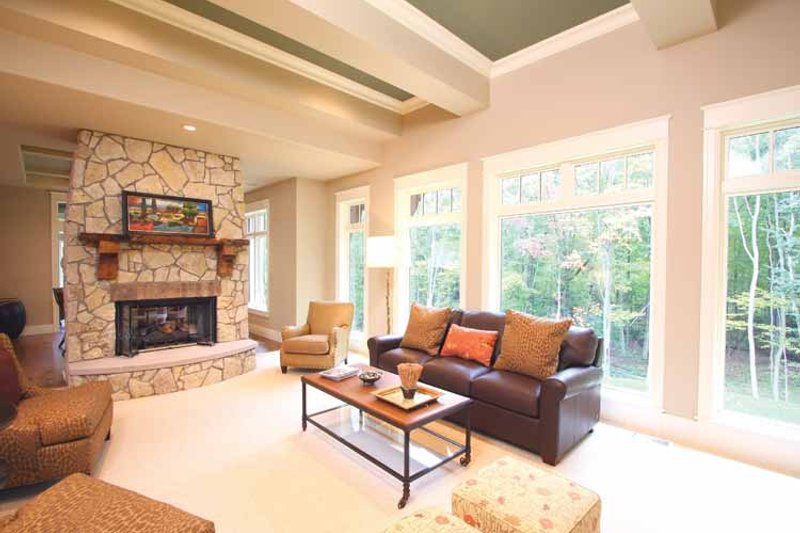 Home Plan - Interior - Family Room for European House Plan #928-178 - 4 bed, 3.5 bath
