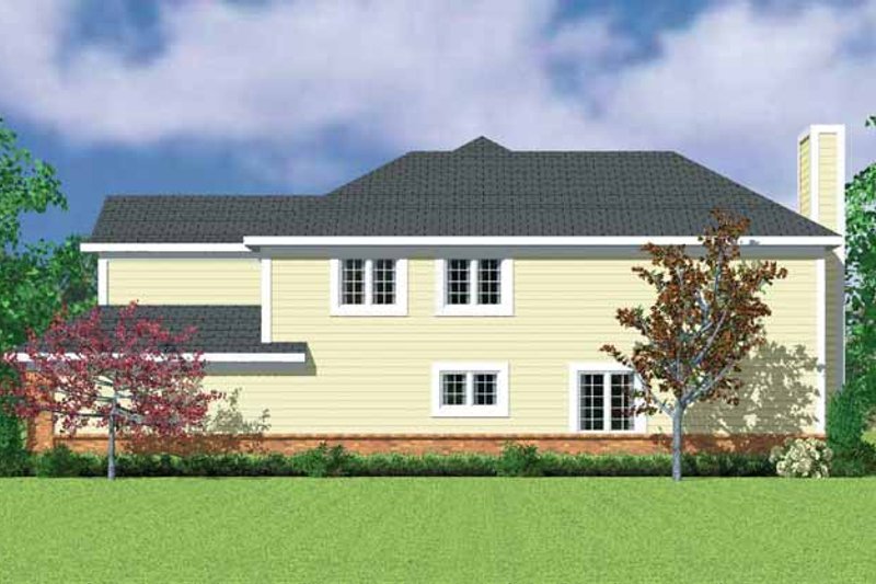 House Design - Exterior - Other Elevation for Classical House Plan #72-1085 - 3 bed, 2.5 bath