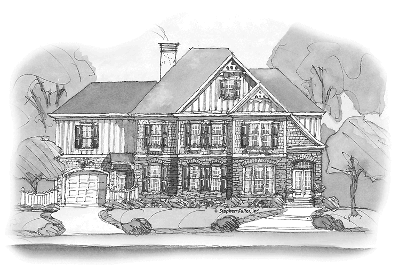 Architectural House Design - Country Exterior - Front Elevation Plan #429-310