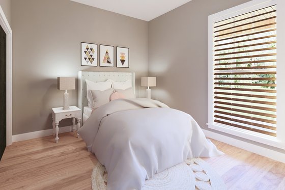 Interior - Bedroom 2 for Barndominium House Plan #44-282 - 4 bed, 3 bath