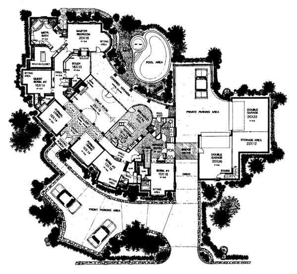 House Design - European Floor Plan - Main Floor Plan #310-1030