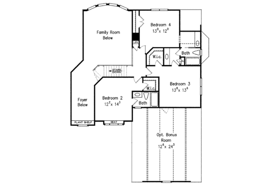 Floor Plan - Upper Floor for Country House Plan #927-414 - 5 bed, 4 bath