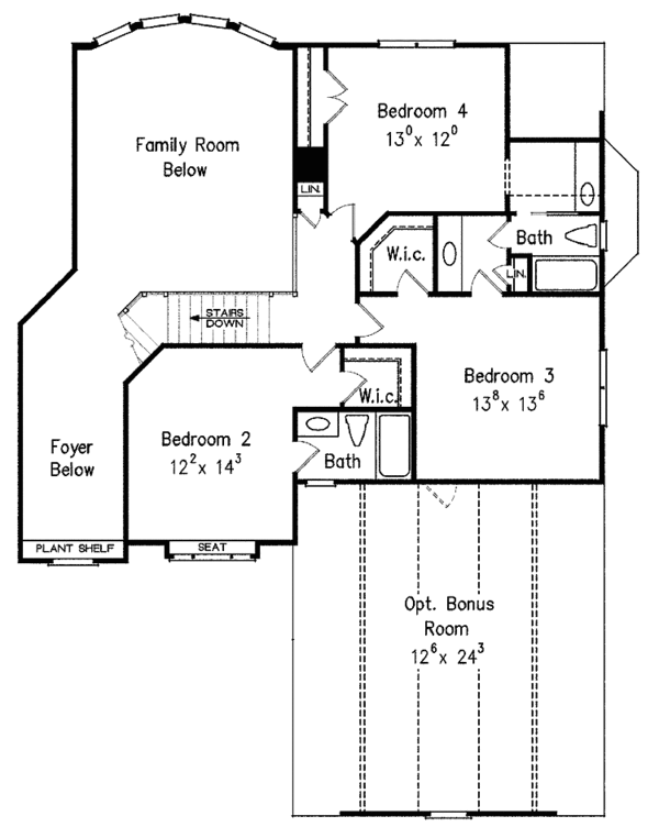 Dream House Plan - Country Floor Plan - Upper Floor Plan #927-414