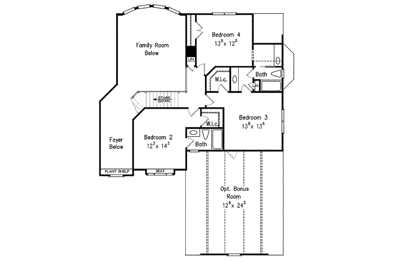 House Plan Design - Floor Plan - Upper Floor for Country House Plan #927-414 - 5 bed, 4 bath