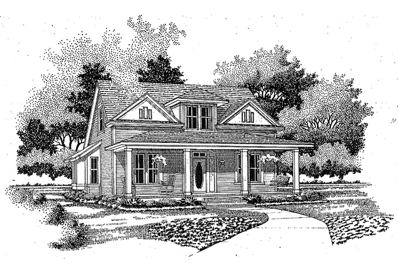 Dream House Plan - Country Exterior - Front Elevation Plan #472-141