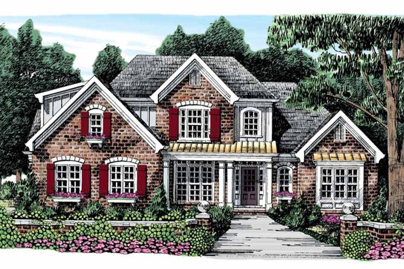 House Plan Design - Traditional Exterior - Front Elevation Plan #927-874