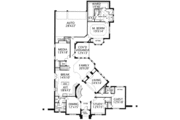 European Style House Plan - 5 Beds 4.5 Baths 4779 Sq/Ft Plan #141-142 