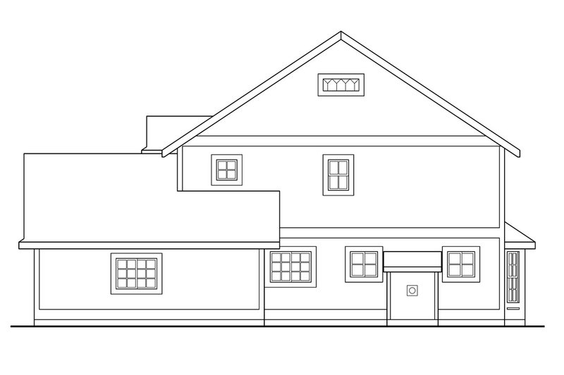 Home Plan - Exterior - Other Elevation 1 for Farmhouse House Plan #124-171 - 3 bed, 2.5 bath