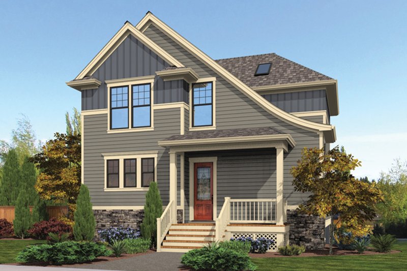 Home Plan - Exterior - Front Elevation 3 for Craftsman House Plan #48-911 - 4 bed, 3.5 bath