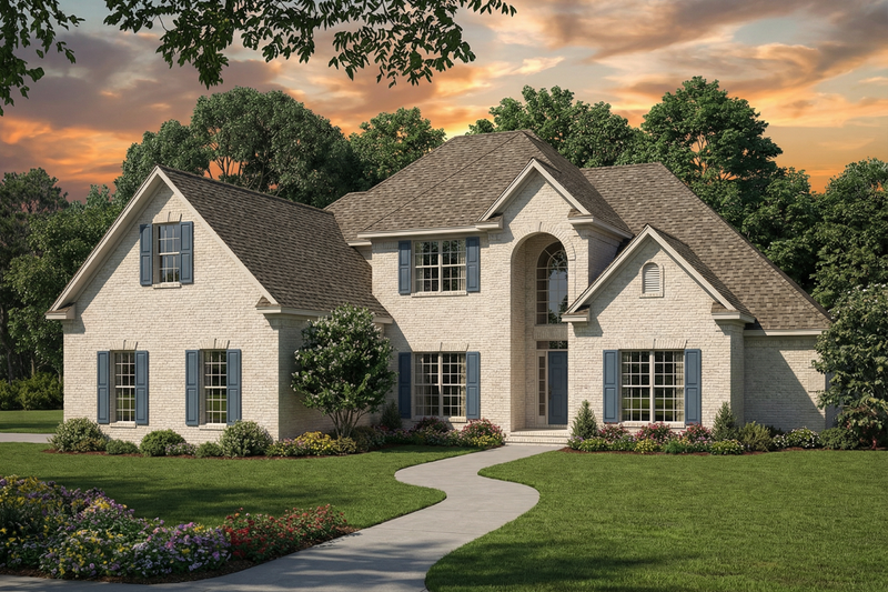 Dream House Plan - Traditional Exterior - Front Elevation Plan #17-2079