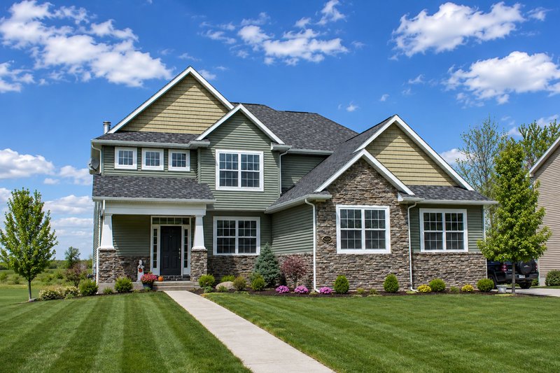 Architectural House Design - Exterior - Front Elevation 4 for Craftsman House Plan #20-2152 - 4 bed, 2.5 bath