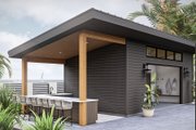 Modern Style House Plan - 0 Beds 1 Baths 345 Sq/Ft Plan #455-469 