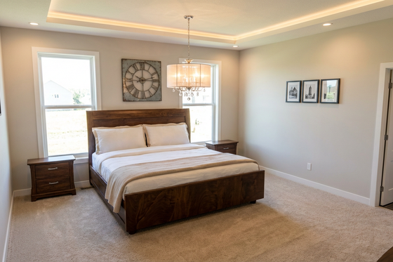 Interior - Master Bedroom for Contemporary House Plan #1111-49 - 4 bed, 2.5 bath
