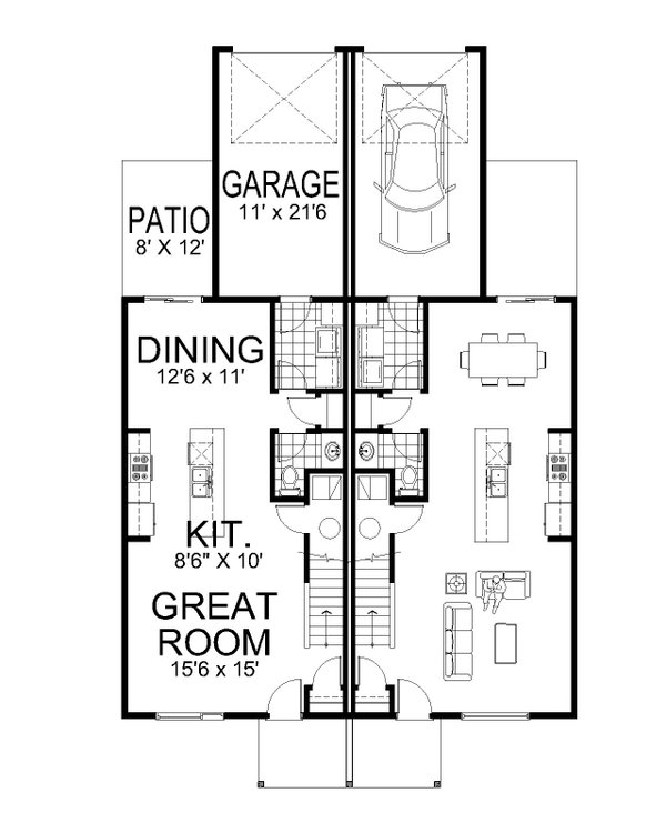 Dream House Plan - Contemporary Floor Plan - Main Floor Plan #112-232