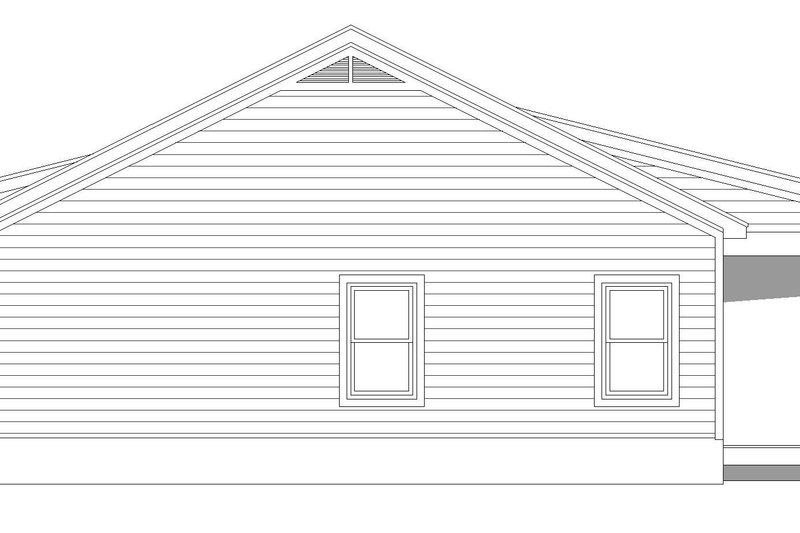 Home Plan - Exterior - Other Elevation 1 for Traditional House Plan #932-522 - 3 bed, 2 bath