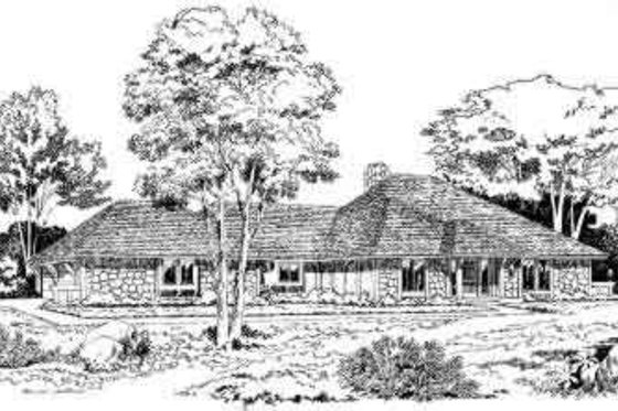 Exterior - Front Elevation for European House Plan #312-217 - 4 bed, 3.5 bath