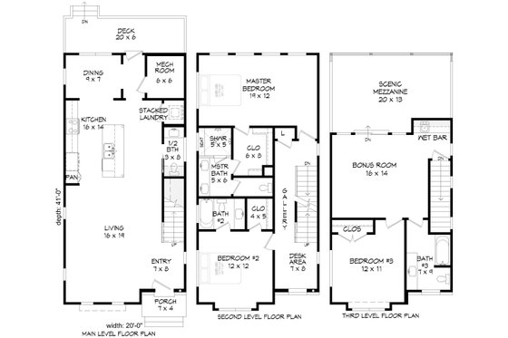 Floor Plan - Other Floor for Contemporary House Plan #932-196 - 3 bed, 3.5 bath