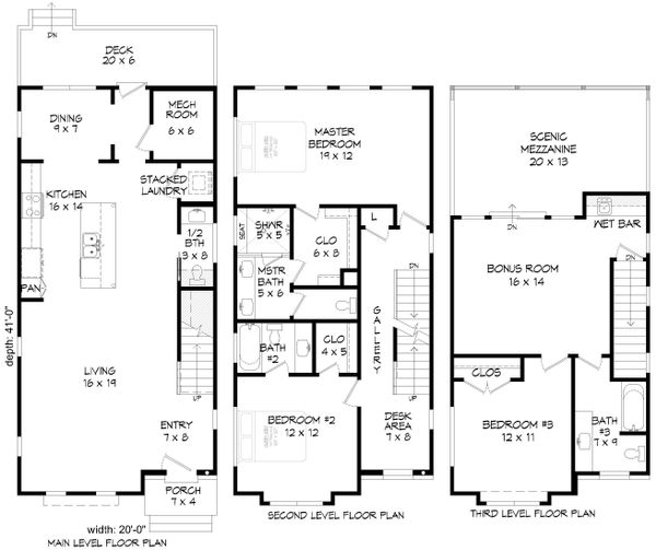 House Blueprint - Contemporary Floor Plan - Other Floor Plan #932-196