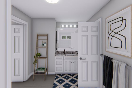 Interior - Master Bathroom 1 for Traditional House Plan #1060-138 - 4 bed, 2.5 bath
