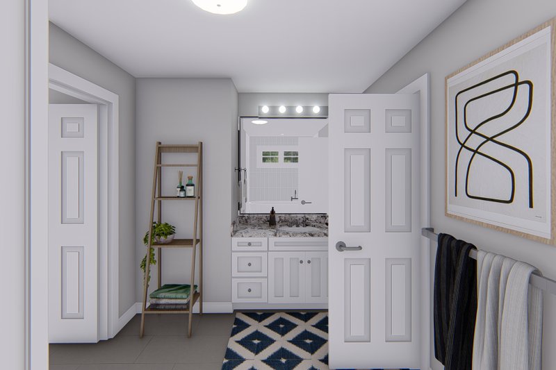 Architectural House Design - Interior - Master Bathroom 1 for Traditional House Plan #1060-138 - 4 bed, 2.5 bath