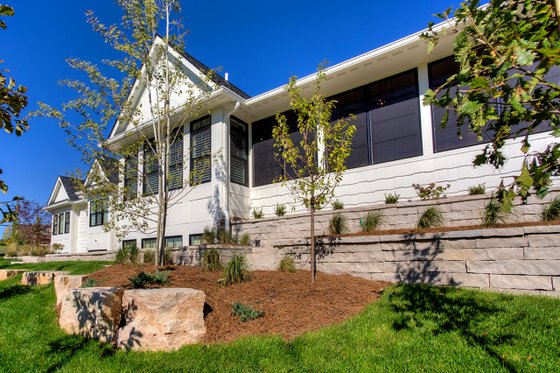 Exterior - Rear Elevation 2 for Ranch House Plan #70-1467 - 3 bed, 2 bath