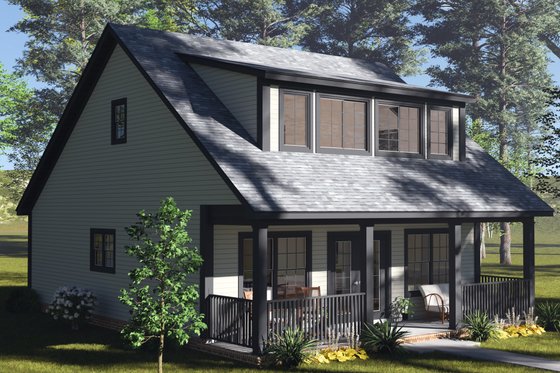 Exterior - Other Elevation 2 for Cottage House Plan #513-2396 - 3 bed, 2.5 bath