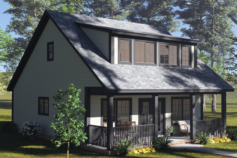 House Plan Design - Exterior - Other Elevation 2 for Cottage House Plan #513-2396 - 3 bed, 2.5 bath