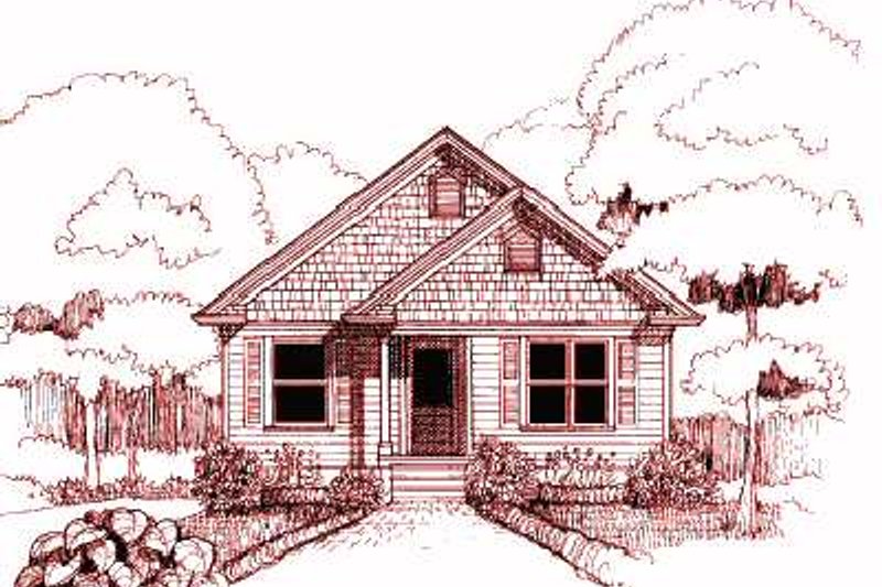 House Blueprint - Cottage Exterior - Front Elevation Plan #79-146