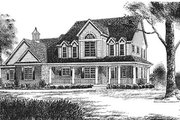 Southern Style House Plan - 4 Beds 2.5 Baths 3180 Sq/Ft Plan #70-526 