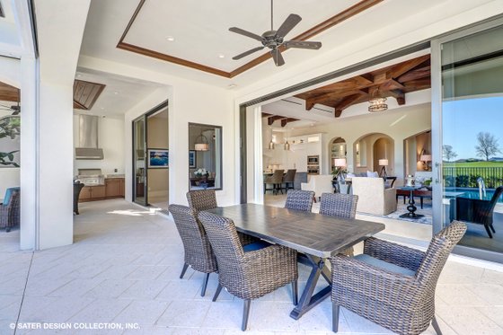 Exterior - Outdoor Living 1 for Mediterranean House Plan #930-511 - 3 bed, 3.5 bath